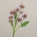 Dekorativ kvist med kuggtistel GESKENDA, lila, 60cm, Ø3,5-5cm