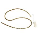 Dekorativt gräsrep ARNAR med varmvit ljusslinga, beige, 90cm, Ø0,5cm