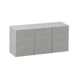 OASIS® mossa i blockform för konstblommor, med skärlinjer, grå, 23x11x7,5cm