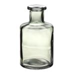 Flaskvas BARTOLOMEA i glas, ljusgrön-klar, 11,8cm, Ø6,8cm