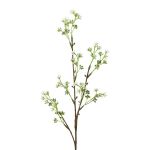 Dekorativ kvist av slöjblomma BRISLO, vit, 65cm, Ø1-1,5cm