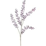 Konstgjord kvist med kermesbär FRUHEN, lila, 50cm