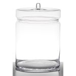 Godisburk i glas MILLIE med lock, klar, 21cm, Ø19cm