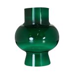 Dekorativ glasvas DOLGAF, petrolgrön, 17,5cm, Ø14,8cm