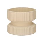 Vändbar glasljusstake ARTORIUS för maxi-te-ljus, blockljus, sandmatt, 7cm, Ø9cm
