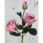Konstgjord rosgren DELILAH, rosa, 55cm, Ø6cm