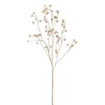 Dekorativ kvist potatisros BLINTO med nypon, metallic-guld, 135cm
