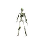 Halloween-dekoration: miniskelett WENDELIN täckt med mossa, 40cm