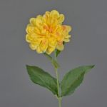 Konstblomma, dahlia FLEMOR, gul-rosa, 55cm, Ø11cm
