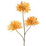 Konstgjord gren, krysantemum LASDIM, ockragul, 75cm, Ø11cm