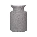 Ljuslykta HANNA EARTH, granitgrå, 20cm, Ø14cm