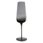 Champagneglas LUCIEL, grå-klar, 23cm, Ø7cm