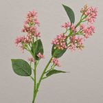 Konstgjord snöbollsgren LABIBA med knoppar, rosa, 60cm, Ø2,5-5cm