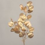 Konstgjord eukalyptusgren DIEMEL, guld, 65cm