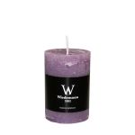 Stumpvaxljus AURORA, mauve, 9cm, Ø5,8cm, 30 timmar - Tillverkad i Tyskland