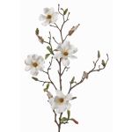 Konstgjord magnoliagren MARGA, vit, 80cm, Ø7-8cm