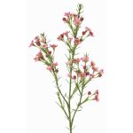 Dekorativ kvist vaxblomma FRINDALS, mörkrosa, 65cm, Ø1,5-2cm