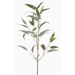 Konstgjord gren av eukalyptus JURKA med frukter, grågrön, 90cm