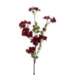 Konstgjord äppelblomskvist WENIA, mörkröd, 70cm, Ø2-4cm