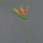 Konstgjord papegojblomma ALLISSA, orange-violett, 90cm, 17x24cm