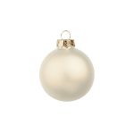 Julgrankula CLARIBELLE, mat, 15 st, champagnefärgad, Ø8cm
