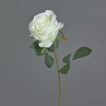 Konstgjord ros SIMONY, krämfärgad, 45cm, Ø8cm
