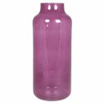 Blomvas SIARA i glas, cerise-klar, 35cm, Ø15cm
