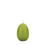 Påskljus i form av ägg LEONITA, grönt, 6cm, 4,5cm, 7 timmar - Tillverkat i Tyskland