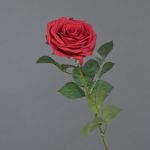 Konstgjord ros KAILIN, röd, 65cm, Ø9cm