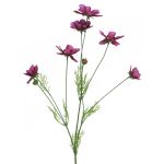 Konstgjord blomstergren med kosmos BAILING, violett, 90cm