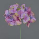 Dekorationsblomma hortensia FUHUA, lila-rosa-blå-grön, 23cm, Ø14cm