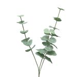 Konstgjord eukalyptusgren FENYU, grön-vit, 60cm