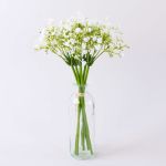 Konstgjord gypsophila-bukett CECILIA, vit, 30cm, Ø17cm