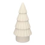 Dekorativ gran LOVRA, terrakotta, vit, 20cm, Ø9,8cm