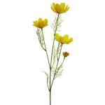 Konstgjord blomma, kosmos ZHINIAN, gul, 60cm, Ø3-6cm