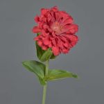 Konstgjord blomma, zinnia MIANMO, röd, 55cm, Ø13cm