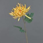 Dekorationsblomma krysantemum YASULI, gul-orange, 70cm, Ø18cm