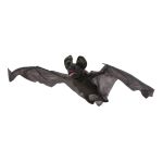 Halloween-dekoration vampyrfladdermus VAMPY med kusligt skratt / rörelsefunktion, LED-lampor, 90cm