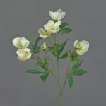 Konstgjord julroskvist ANYALA, krämvit, 60cm, Ø5-6cm