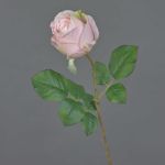 Konstgjord ros POPI, blekrosa, 55cm, Ø7cm