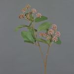 Konstgjord kornellkvist PANGO med knoppar, gammaldagsrosa, antikrosat, 70cm, Ø7cm