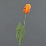 Konstblomma papegojatulpan UAKARI, orange-gul, 65cm, Ø6cm