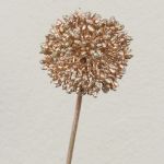 Konstgjord allium HELLA, glitter, champagne, 45cm, Ø8cm