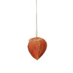 Konstgjord frukt Physalis AKIMA med glitter, orange, 6cm, Ø5cm