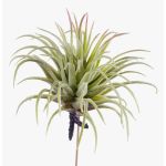 Konstgjord tillandsia Ionantha PENNY, på pinne, grön-röd, 12cm, Ø10cm