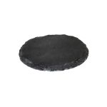 Rund skifferunderlägg MARIANO, antracit, Ø12cm