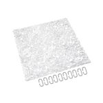 Rumsavdelare, hängande element LUCIE, linjer, klar, 4-pack, 30cm