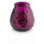 Ljuslykta MAYELA fylld med vax, cerise, 10,5cm, Ø10cm, 48h