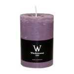 Stumpvaxljus AURORA, mauve, 14cm, Ø10cm, 100 timmar - Tillverkad i Tyskland