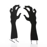 Halloween-dekoration silhuett händer SPOOKY HANDS, svart, 40cm